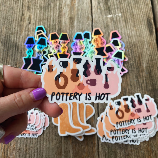 Pottery is Hot Sticker